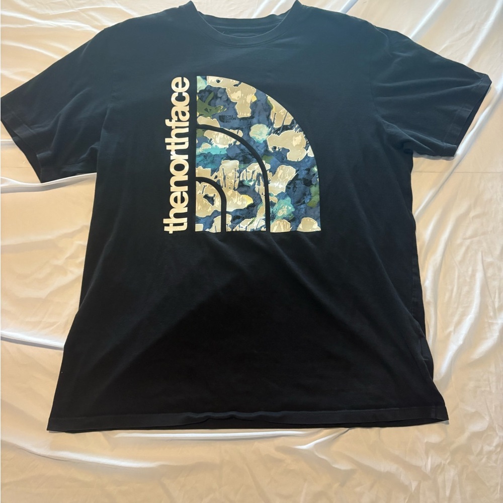 The North Face Black and Blue Graphic Tee
